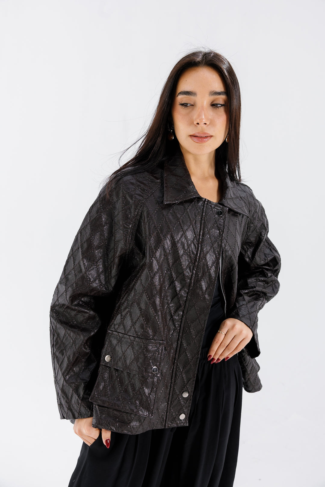 Embroided Leather Jacket - Bown (Premium Edition)