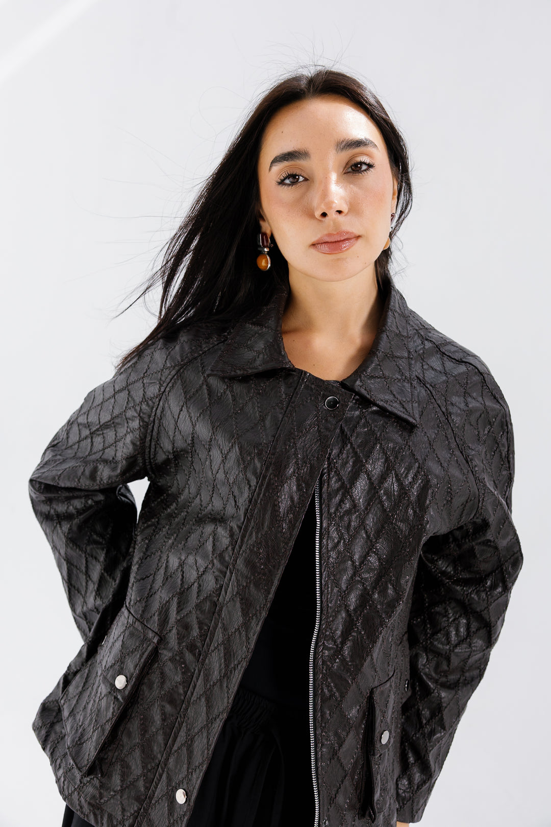 Embroided Leather Jacket - Bown (Premium Edition)