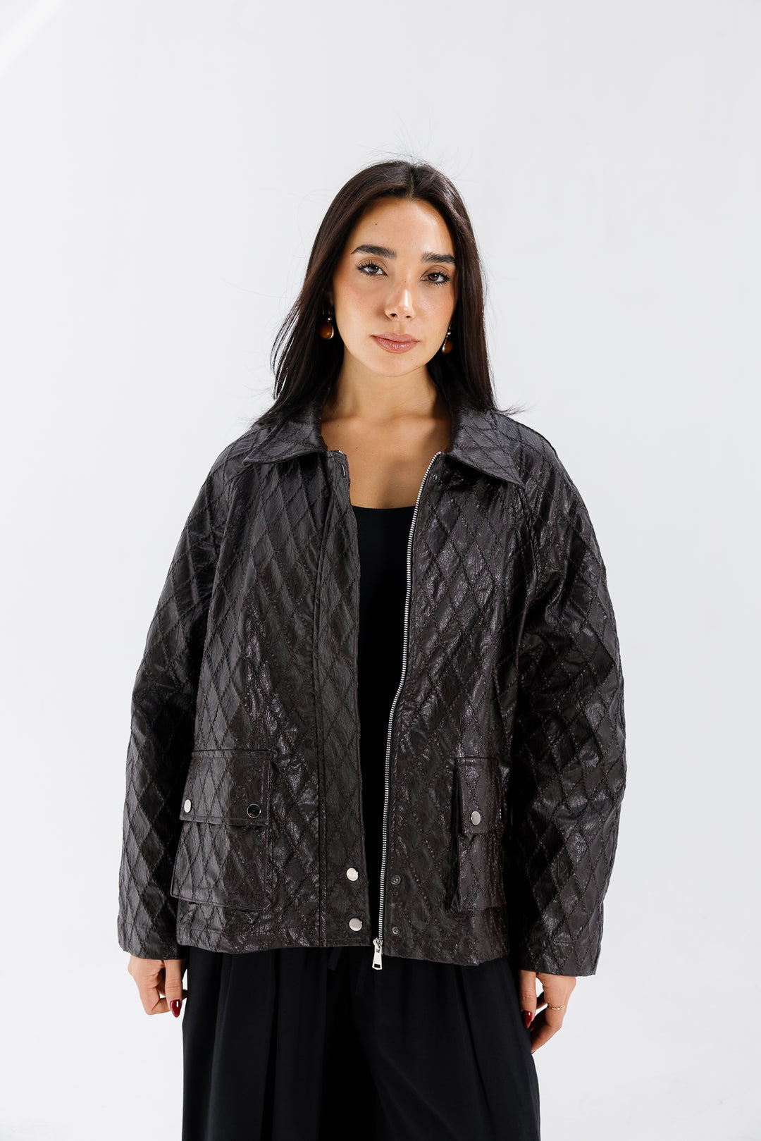 Embroided Leather Jacket - Bown (Premium Edition)
