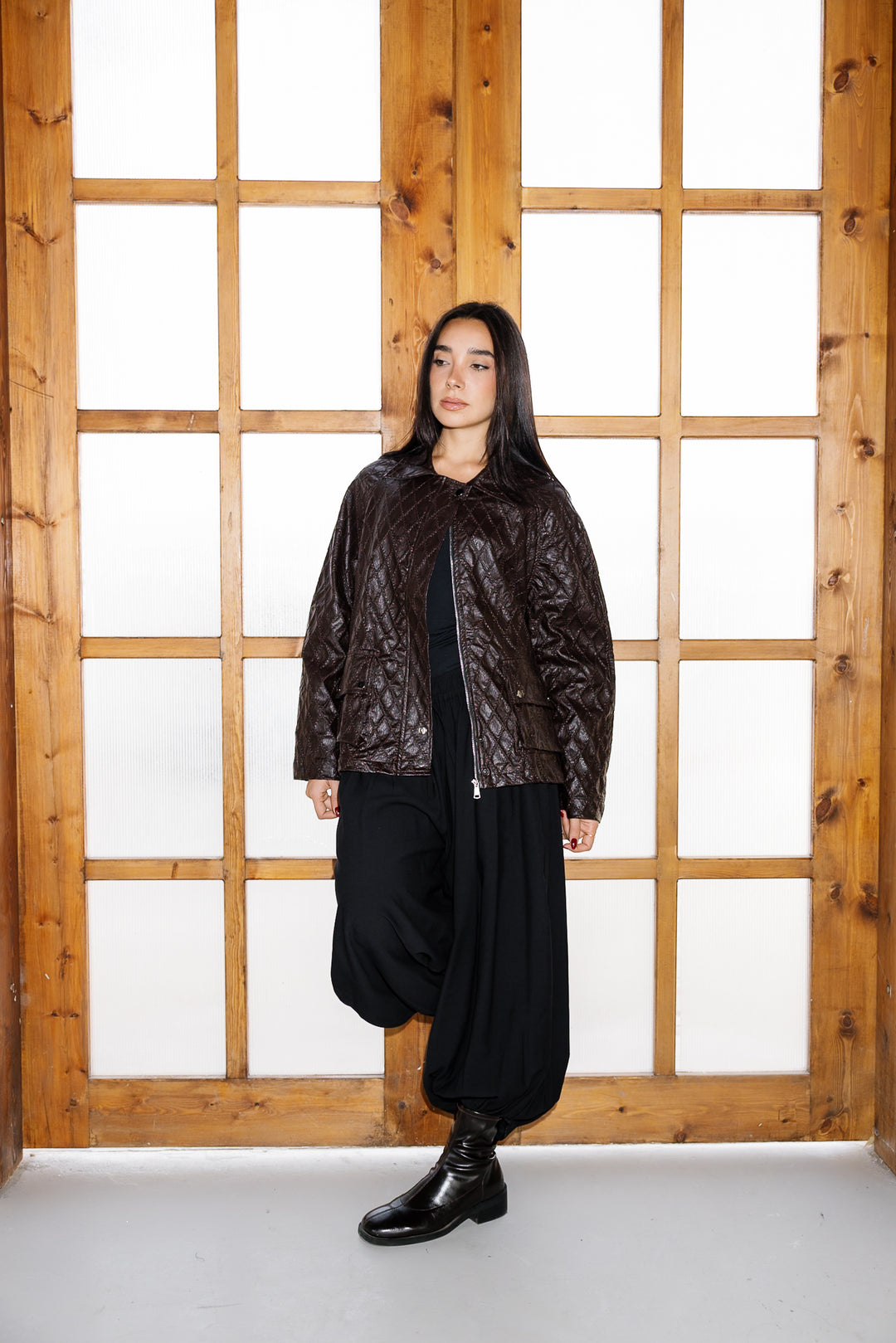 Embroided Leather Jacket - Bown (Premium Edition)