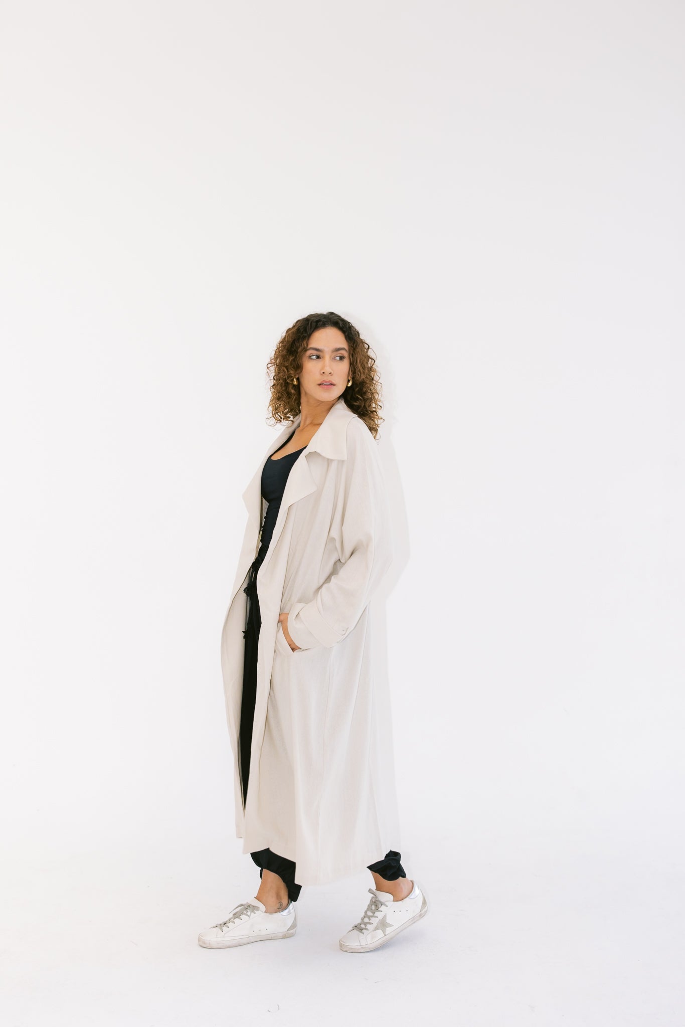 Linen Trench - Beige