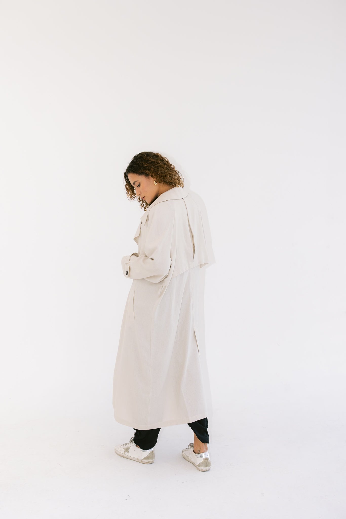 Linen Trench - Beige