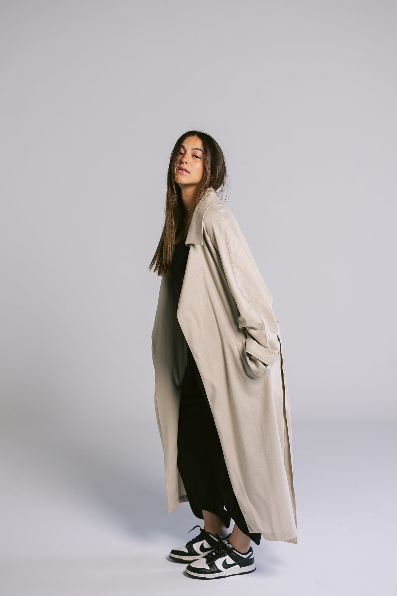 Linen Trench - Beige