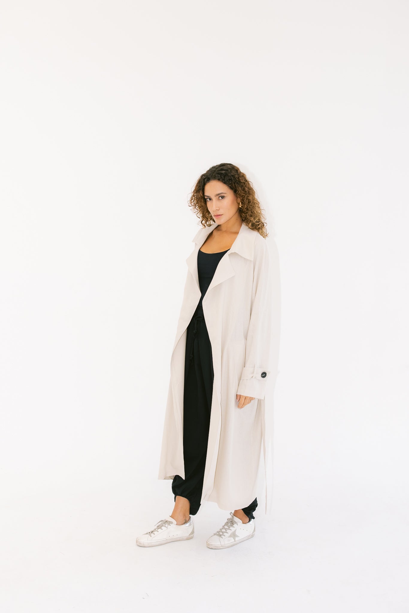 Linen Trench - Beige