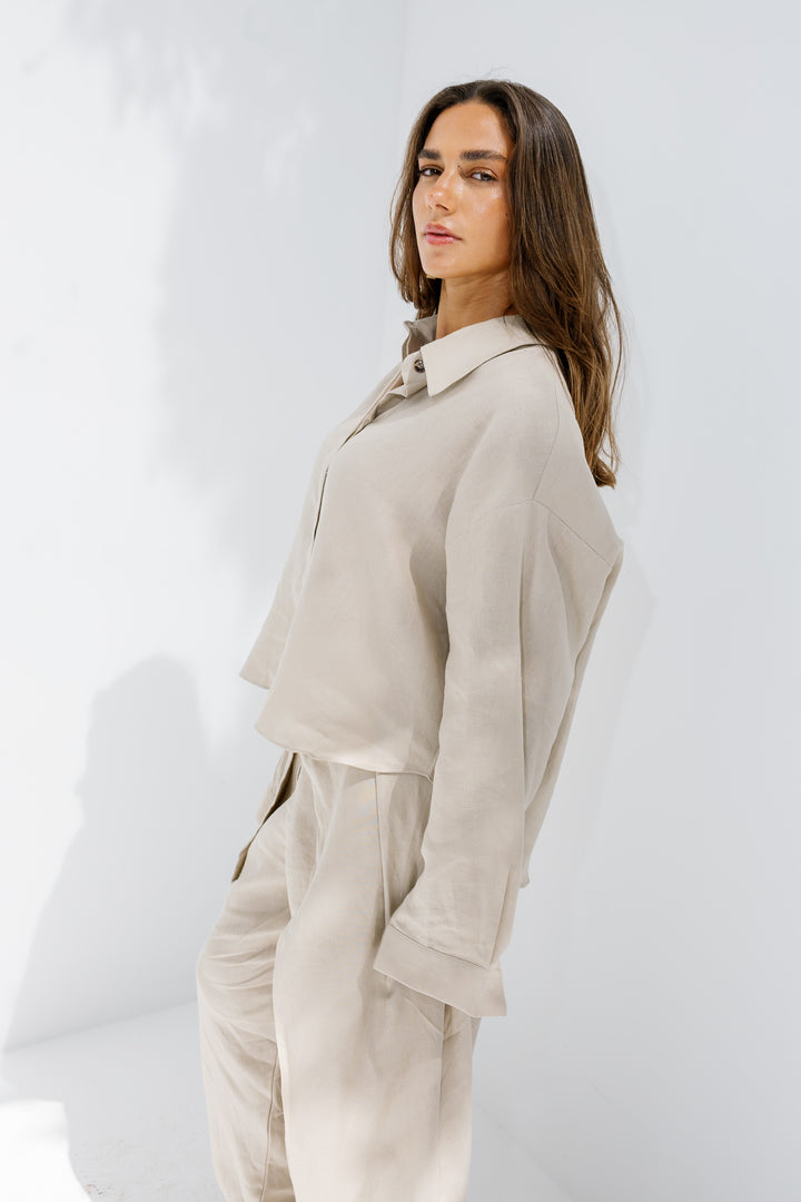 Essential Linen Shirt - Beige