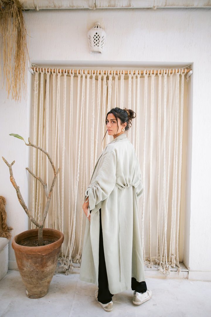 The Round Up Scarfed Kaftan - Olive