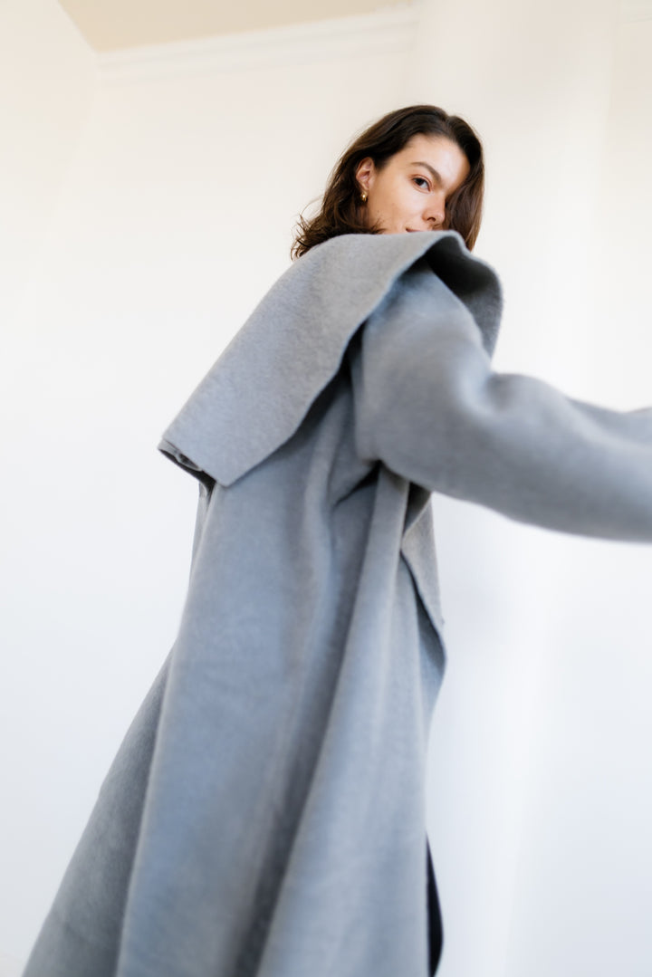 Twill Coat - Grey