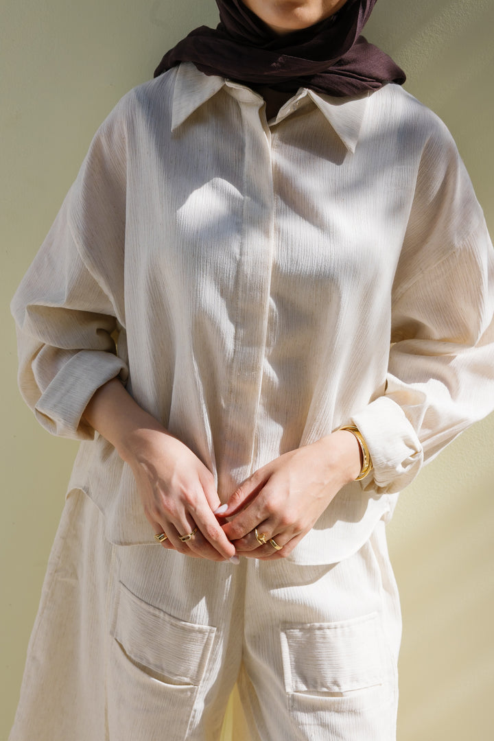Breeze Linen Shirt - Offwhite