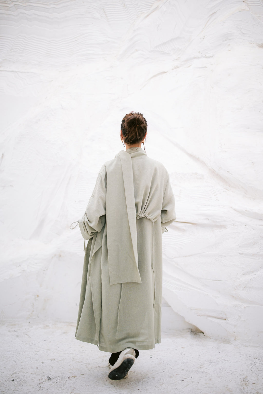 The Round Up Scarfed Kaftan - Olive