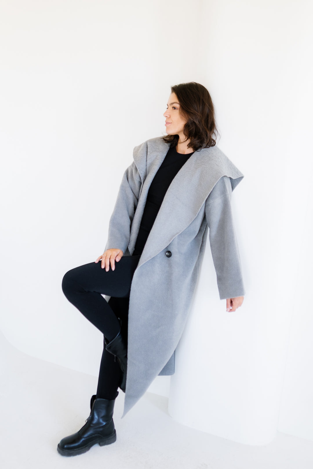 Twill Coat - Grey
