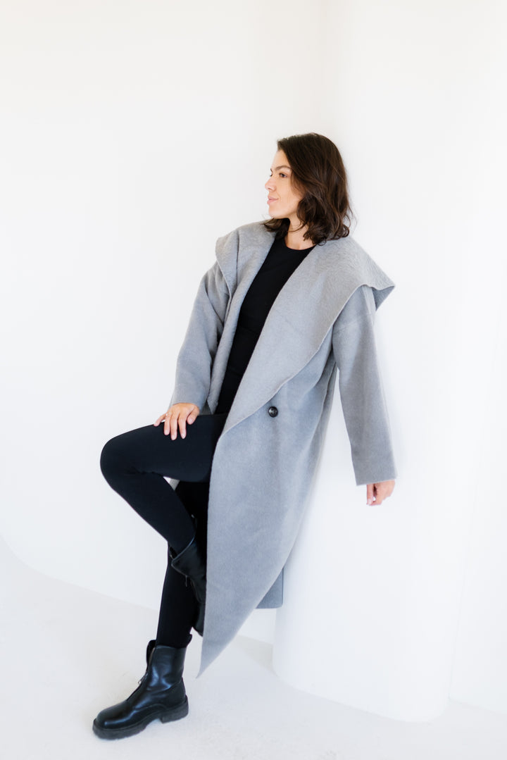 Twill Coat - Grey