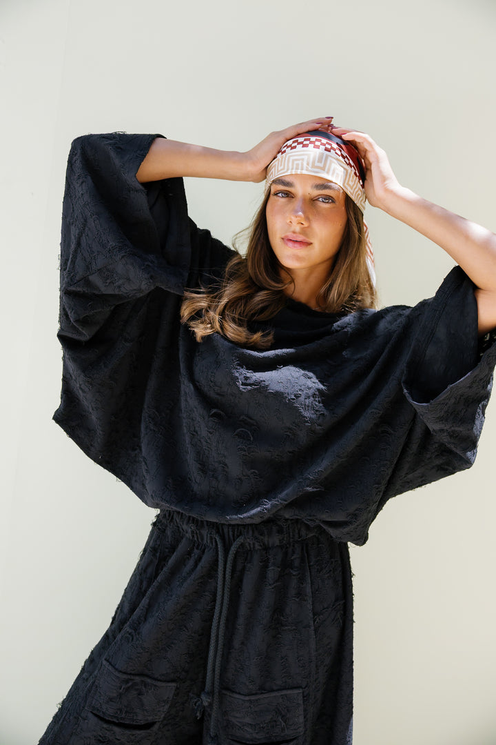 Jacquard Top - Black
