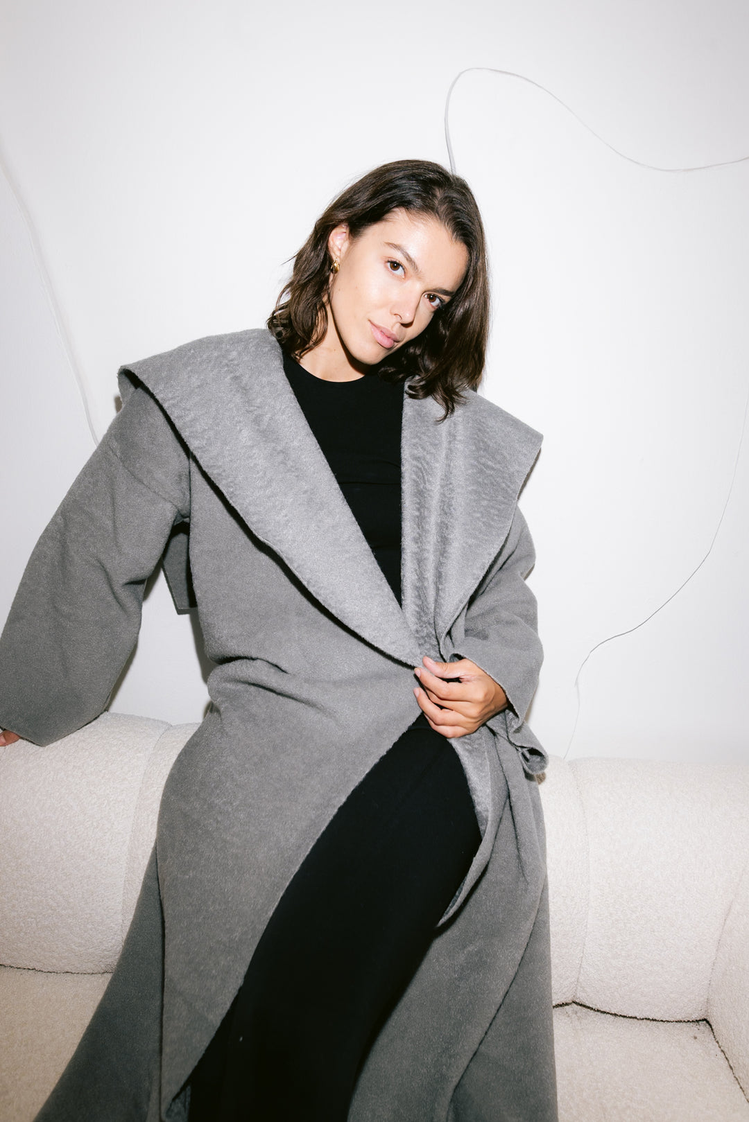 Twill Coat - Grey