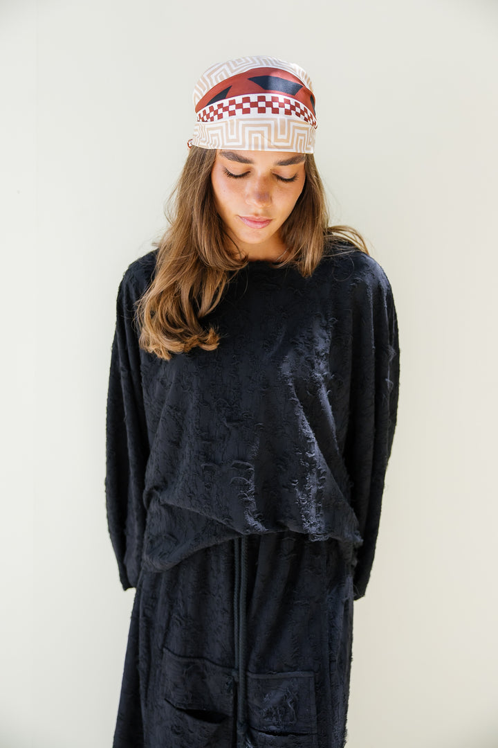 Jacquard Pants - Black