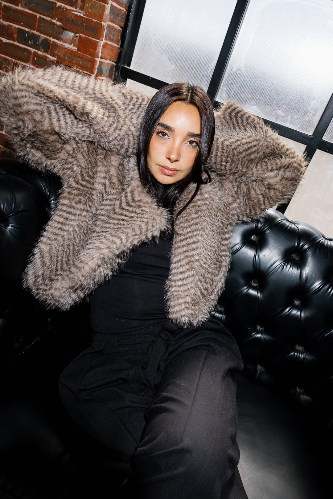 Plush Fur Jacket - Nude Beige (Premium Edition)