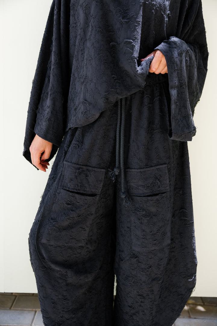 Jacquard Pants - Black