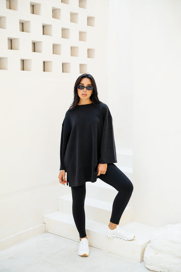 Ease Out Oversize T-shirt - Black