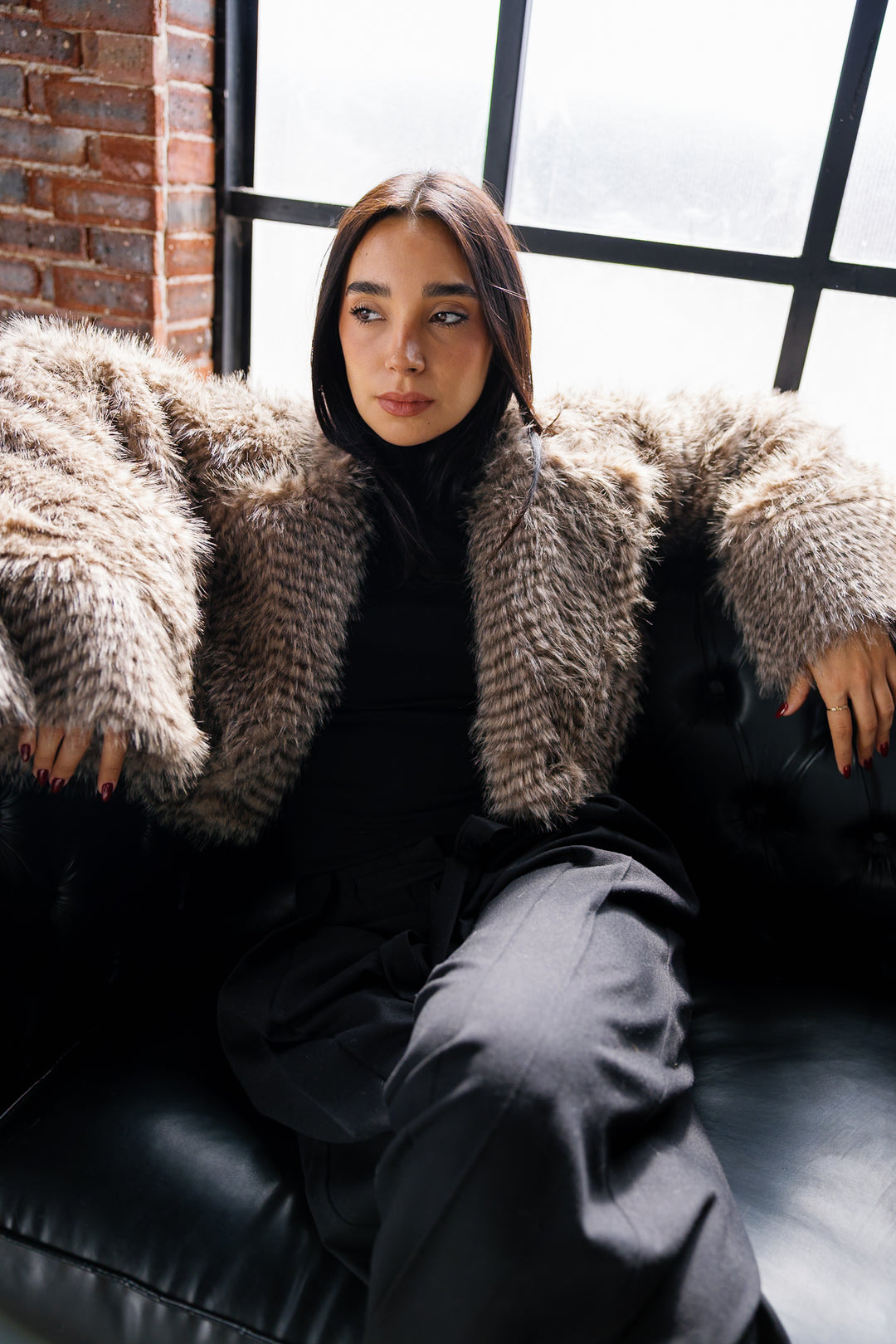 Plush Fur Jacket - Nude Beige (Premium Edition)