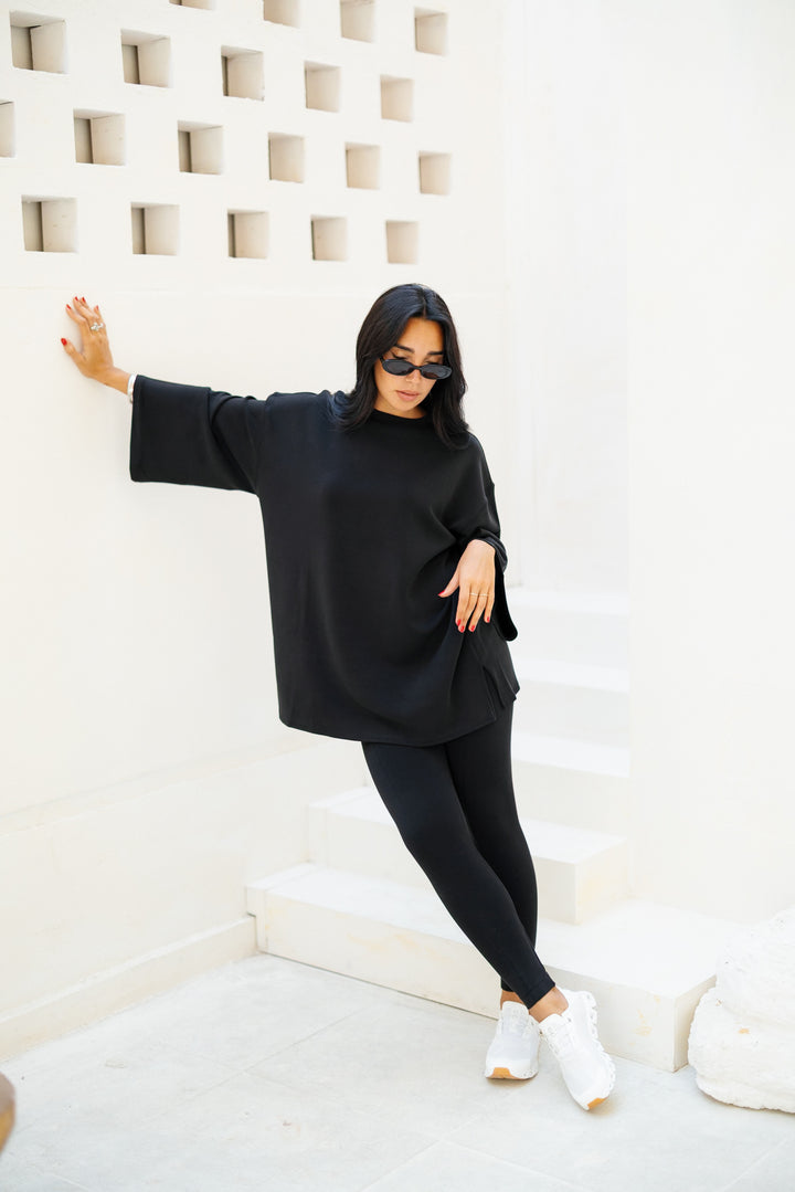 Ease Out Oversize T-shirt - Black