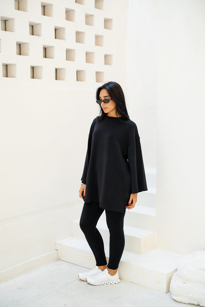 Ease Out Oversize T-shirt - Black