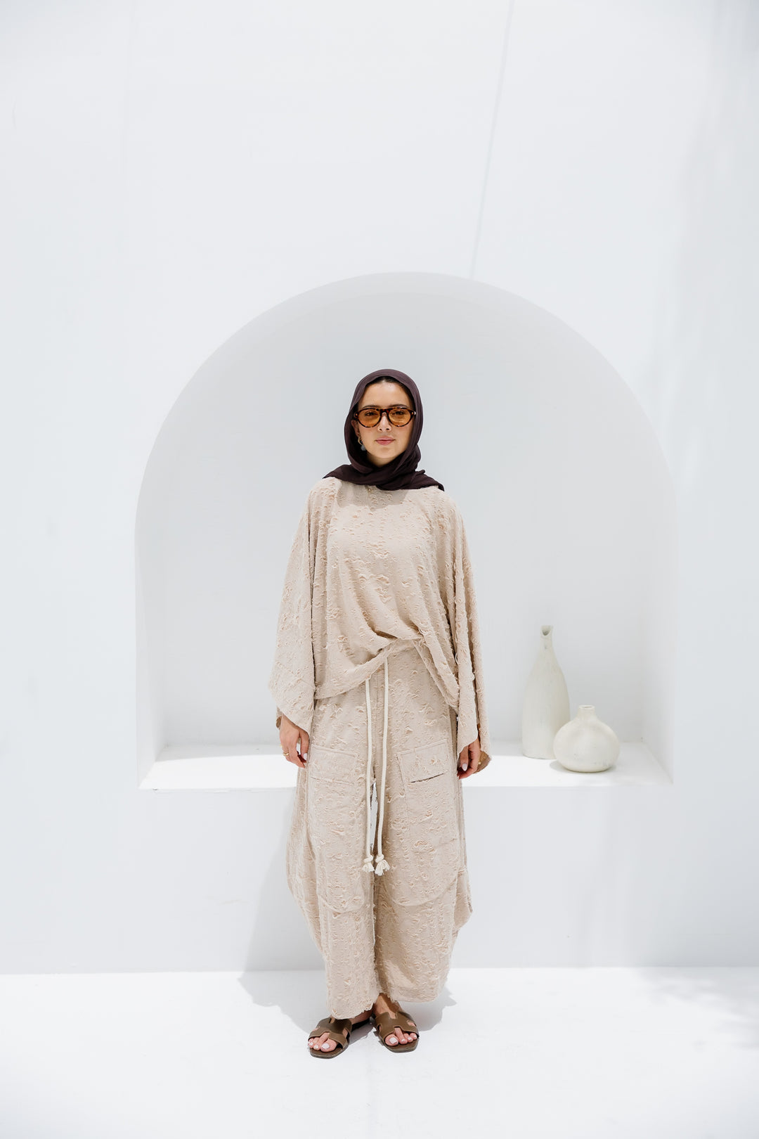 Jacquard Top - Beige