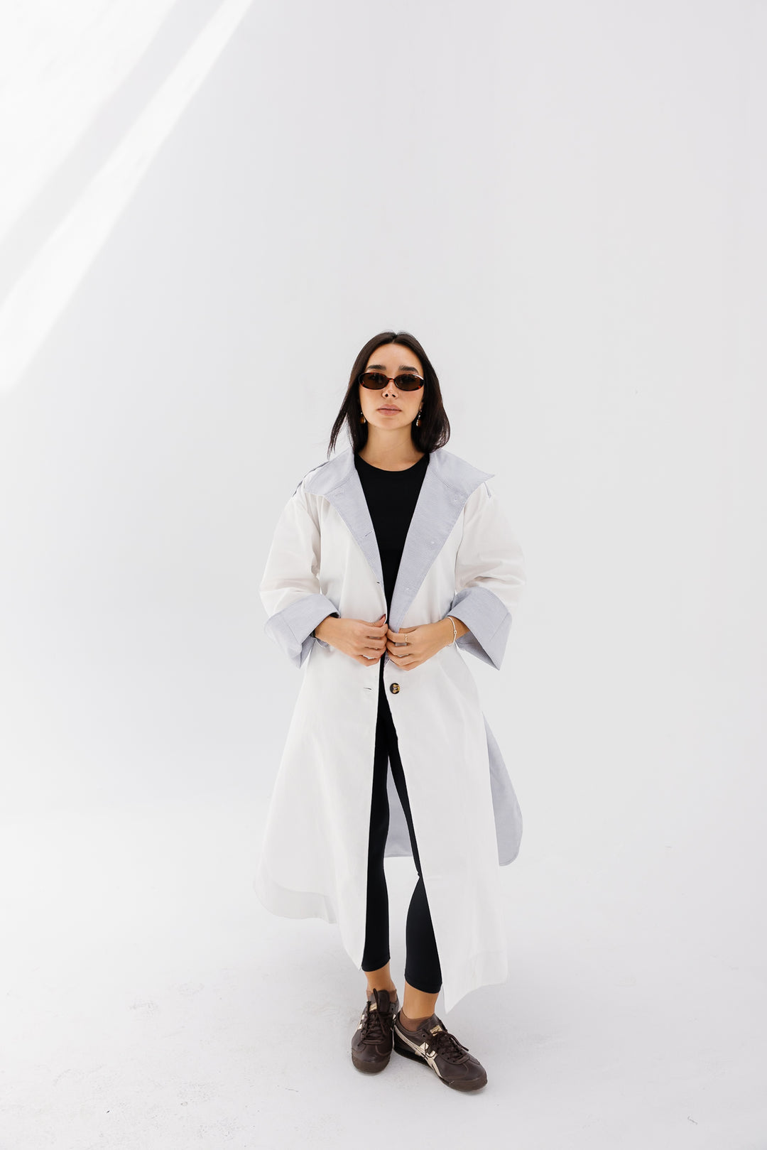 Inside Out Trench - White