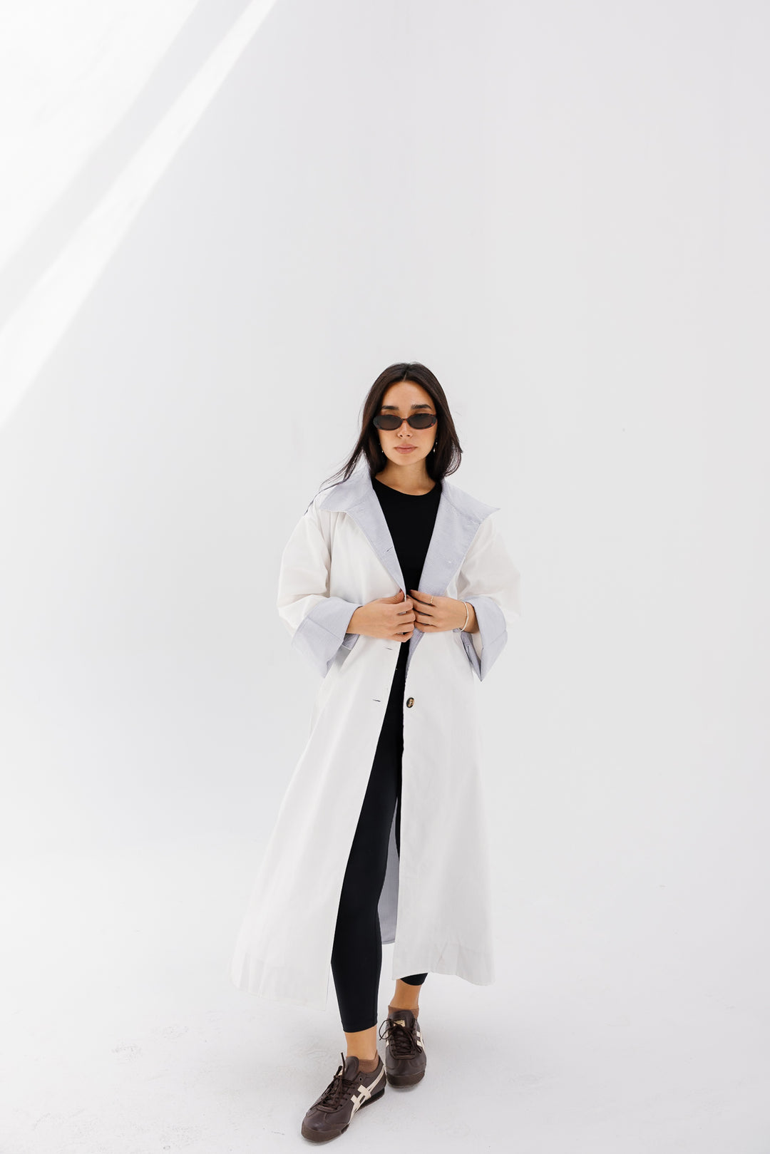 Inside Out Trench - White