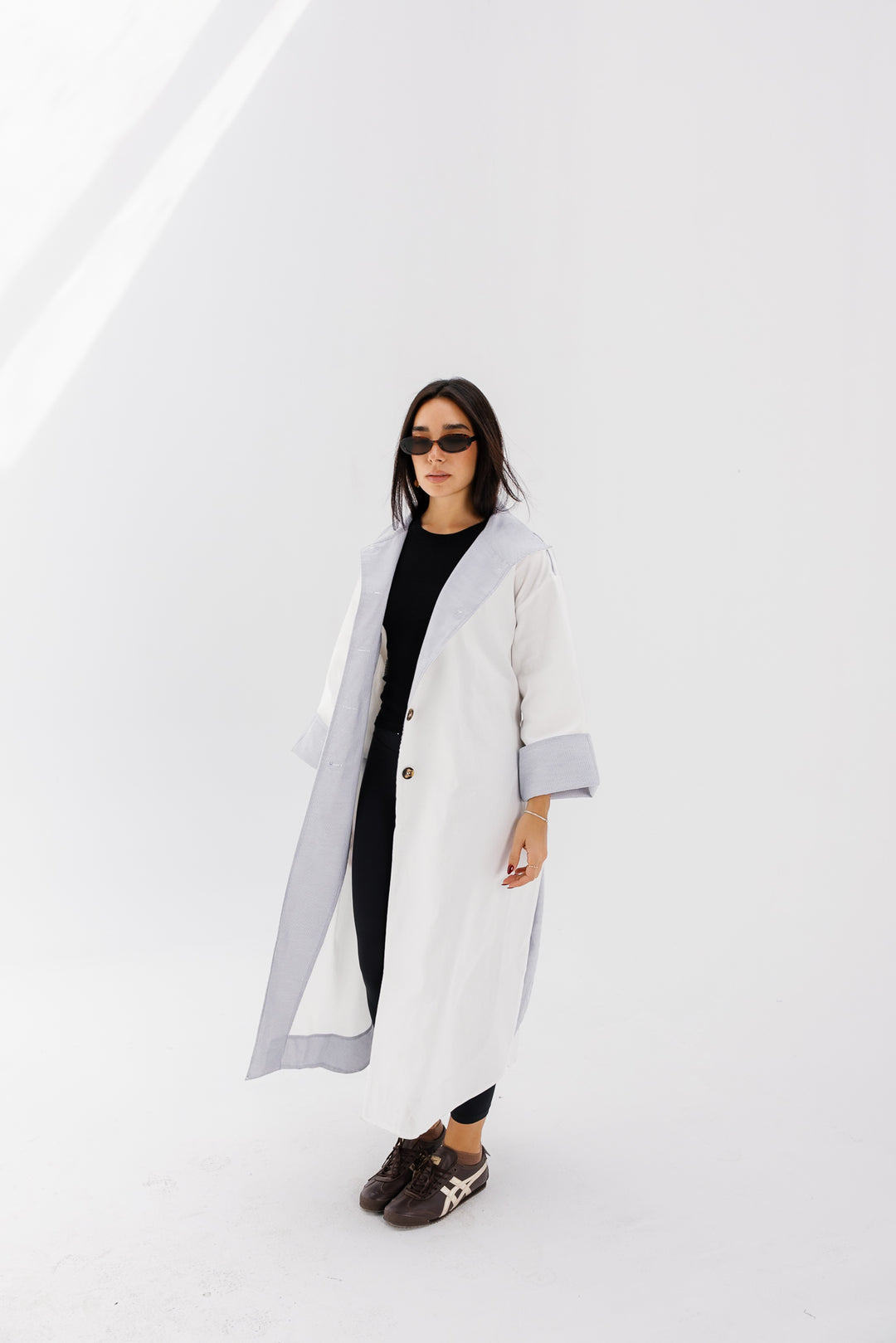 Inside Out Trench - White