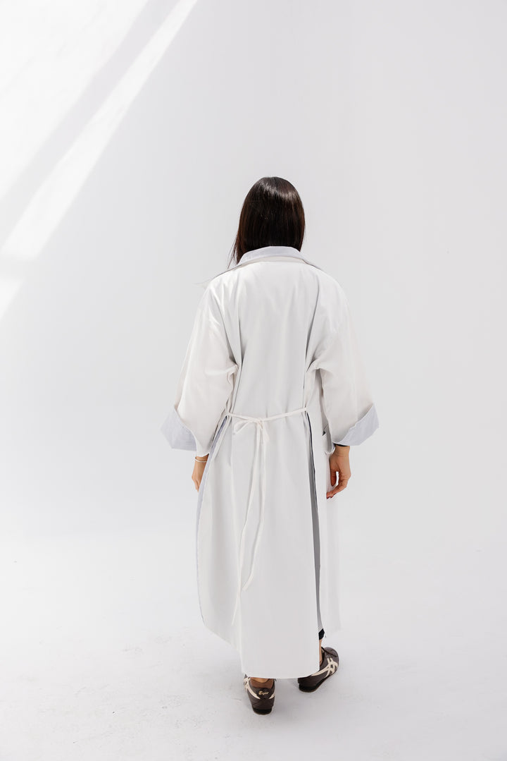 Inside Out Trench - White