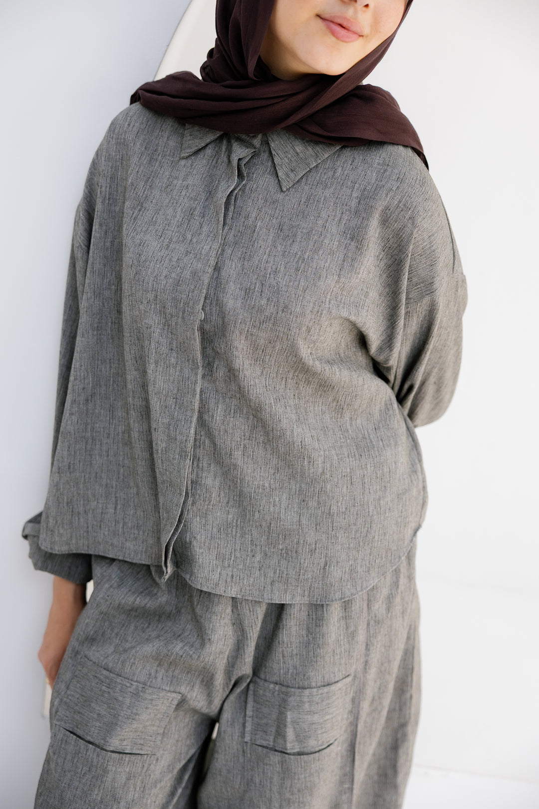 Breeze Linen Shirt - Grey