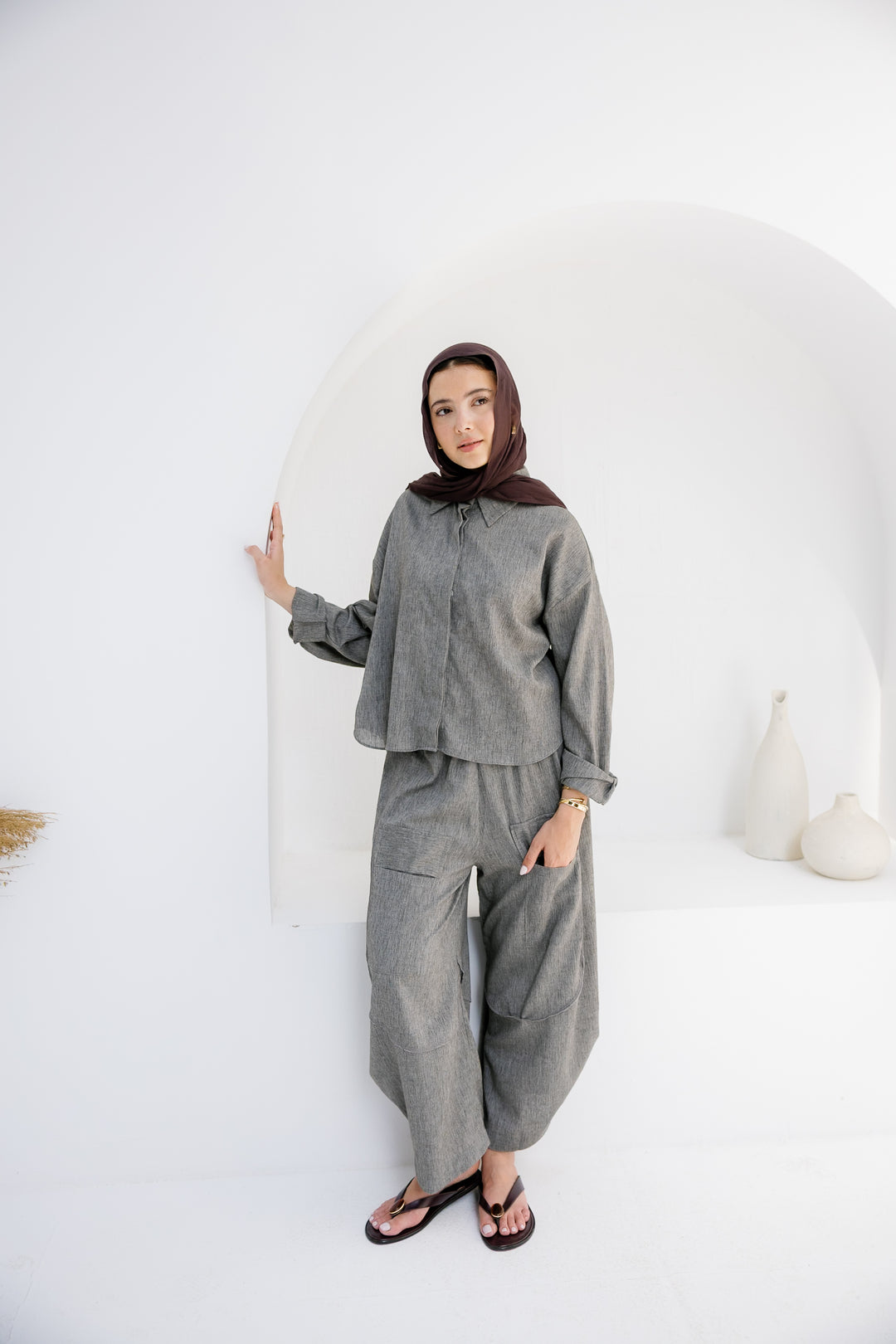 Breeze Linen Shirt - Grey