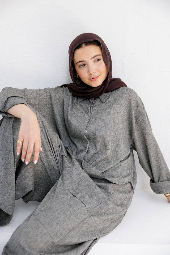 Breeze Linen Shirt - Grey