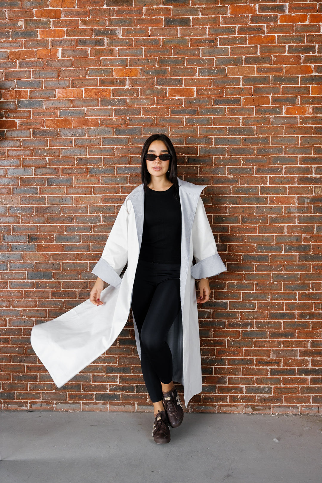 Inside Out Trench - White