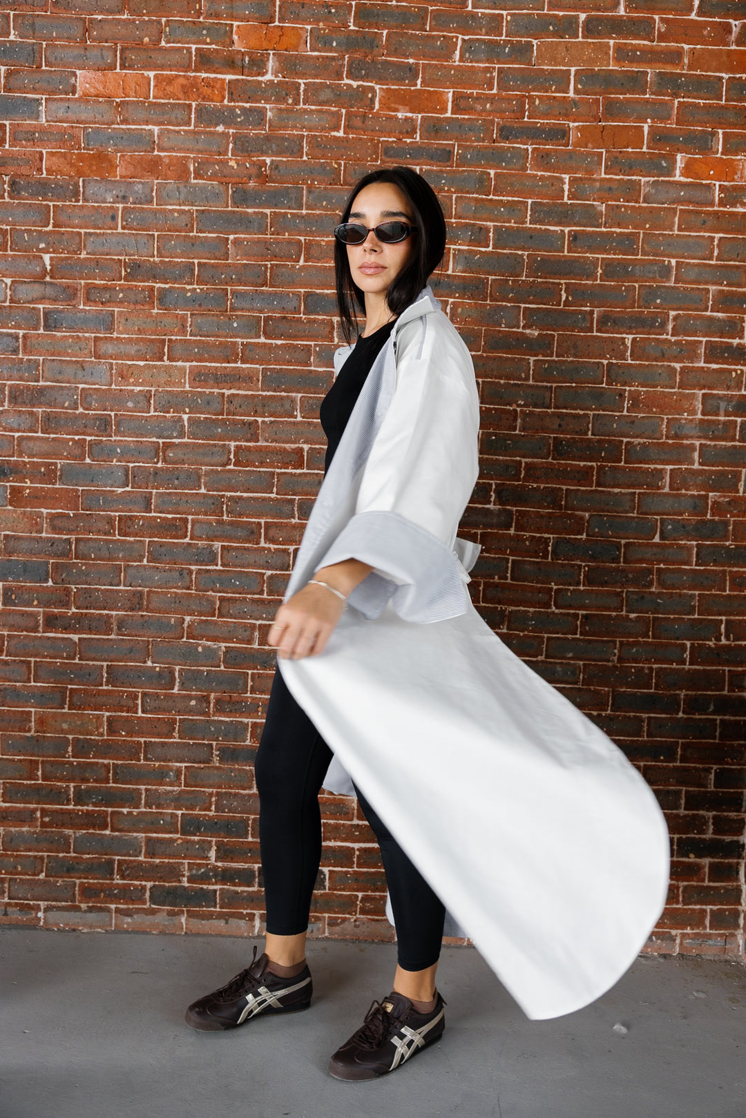 Inside Out Trench - White