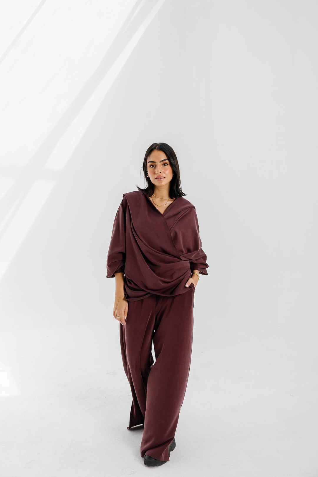 Ripple Top - Burgundy