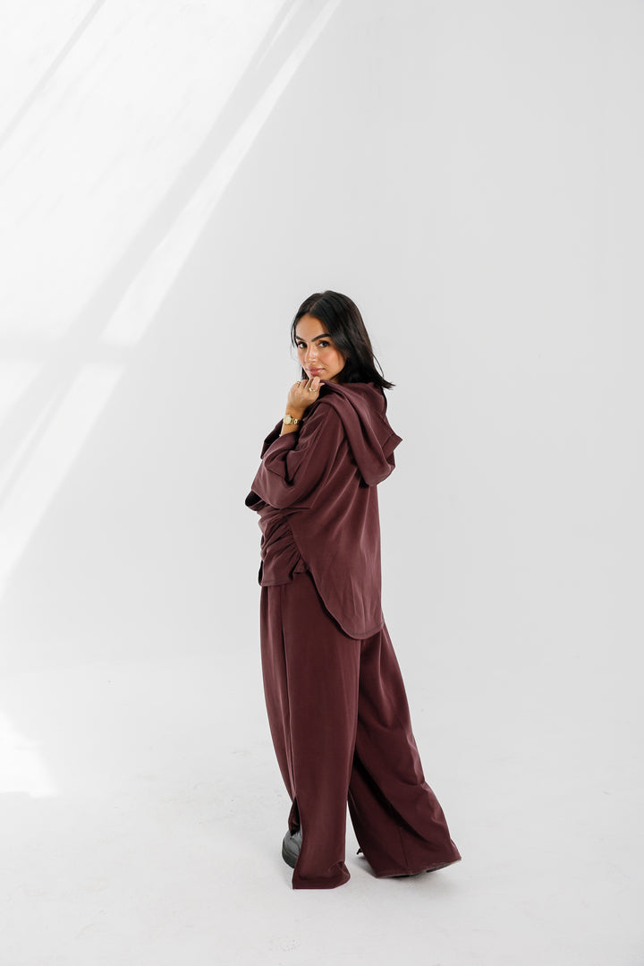Ripple Pants - Burgundy