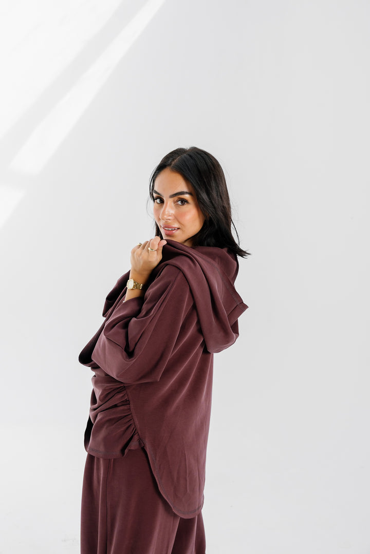 Ripple Top - Burgundy