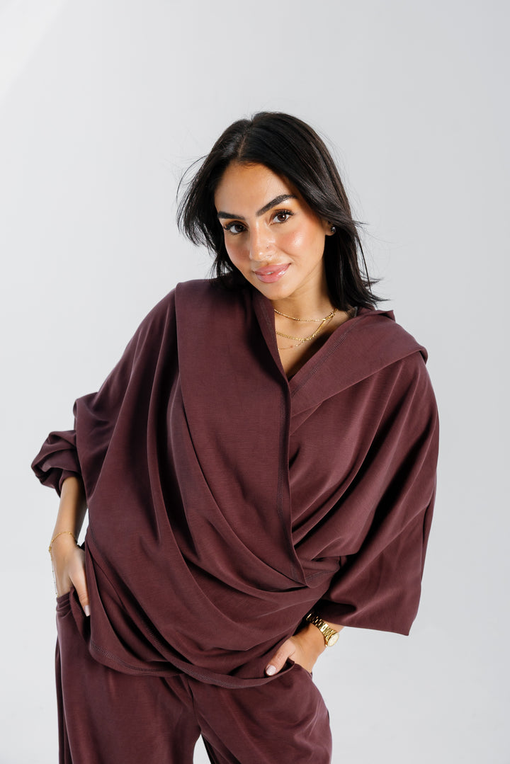 Ripple Top - Burgundy