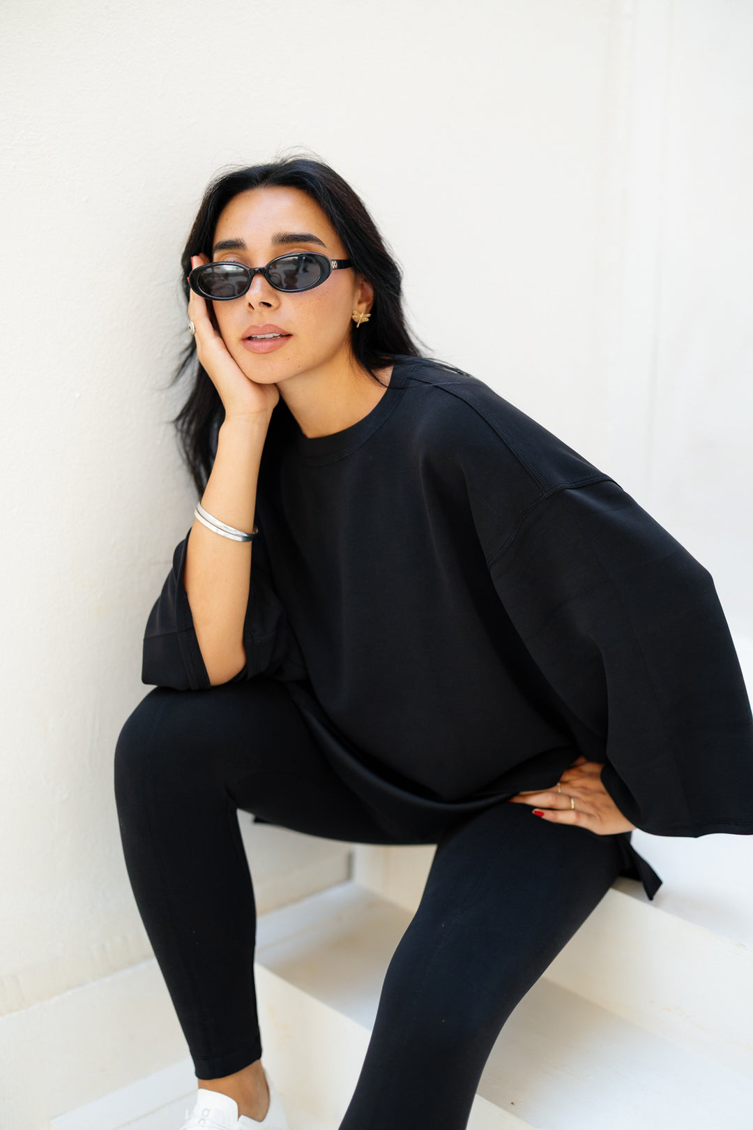 Ease Out Oversize T-shirt - Black