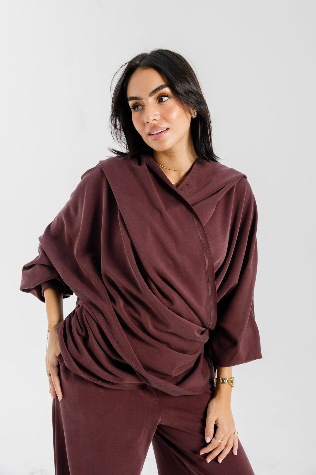 Ripple Top - Burgundy