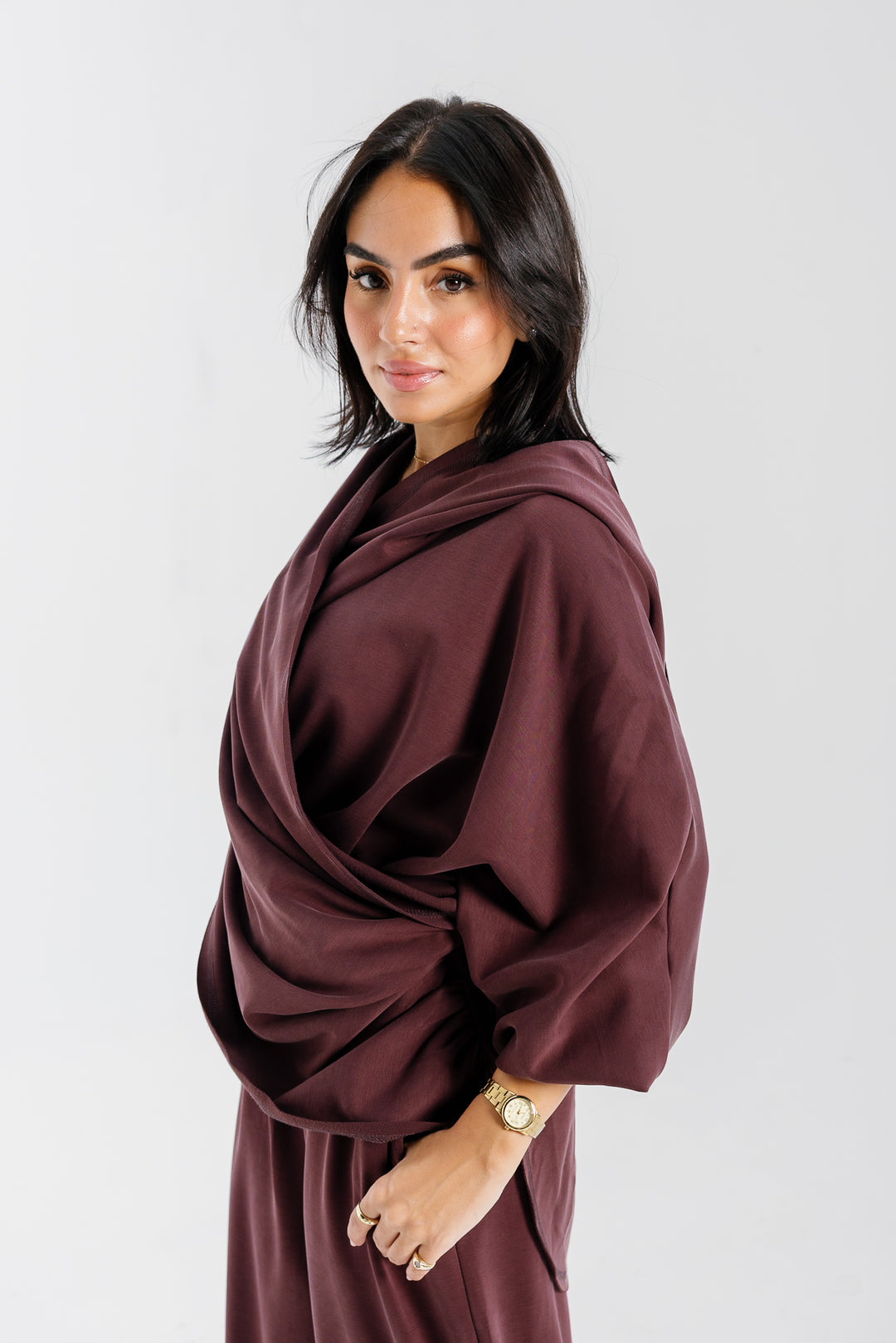 Ripple Top - Burgundy