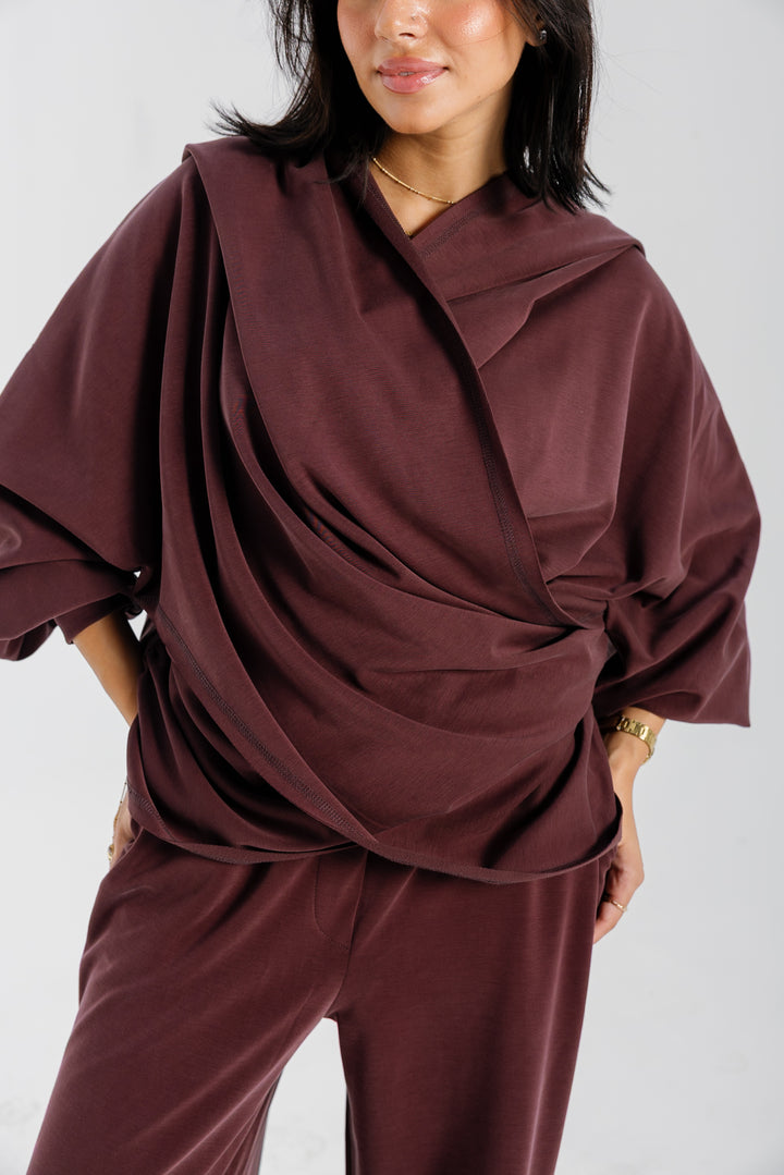 Ripple Top - Burgundy