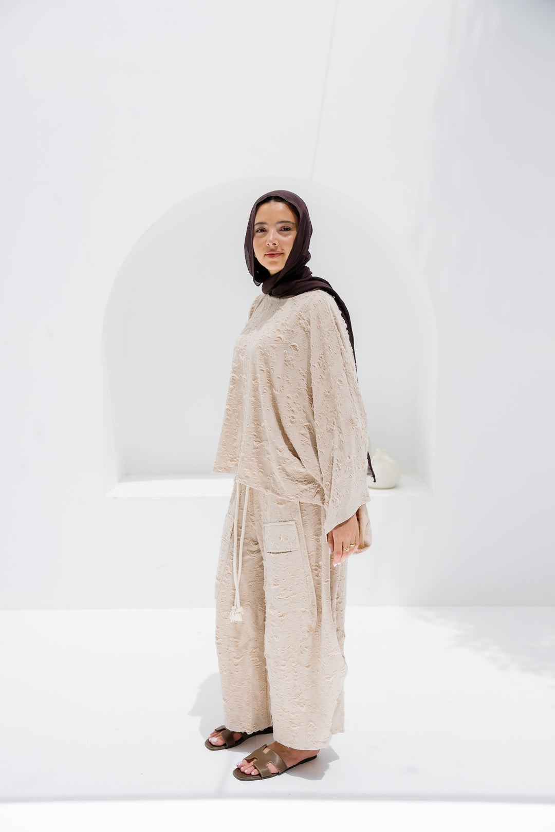 Jacquard Top - Beige