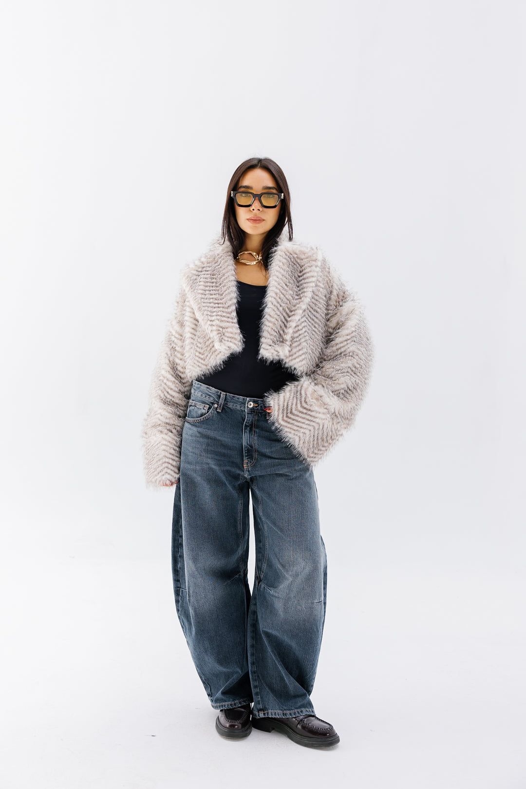 Plush Fur Jacket - Creme (Premium Edition)