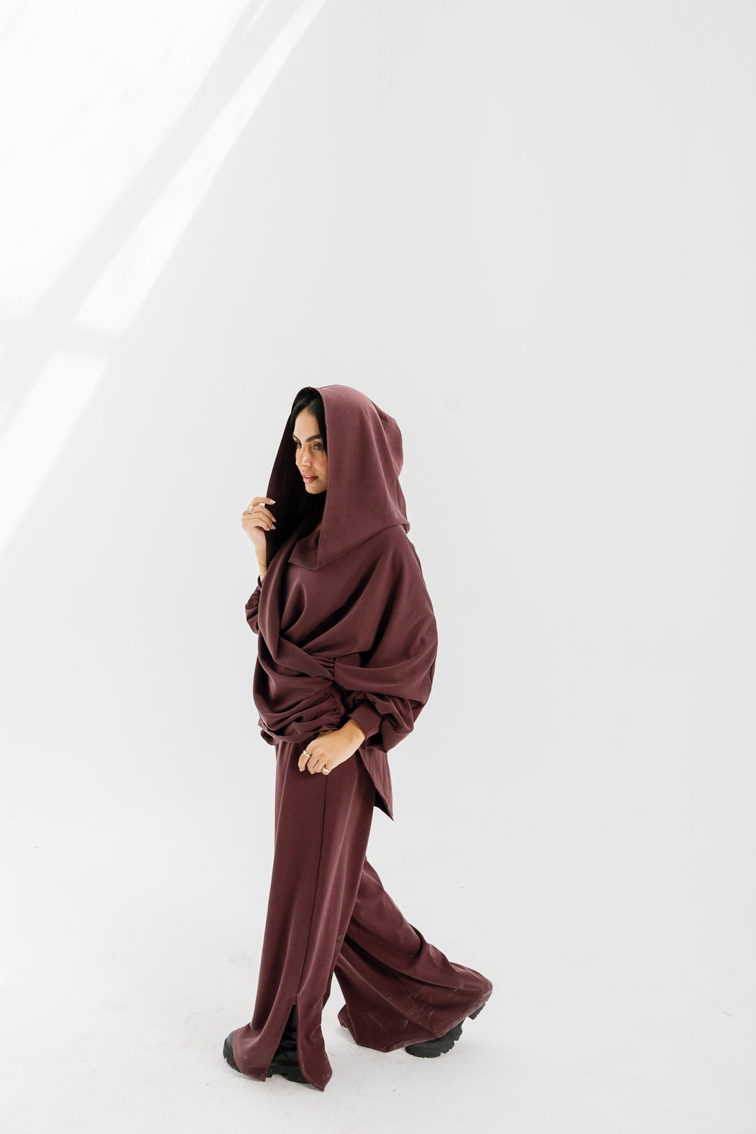 Ripple Pants - Burgundy