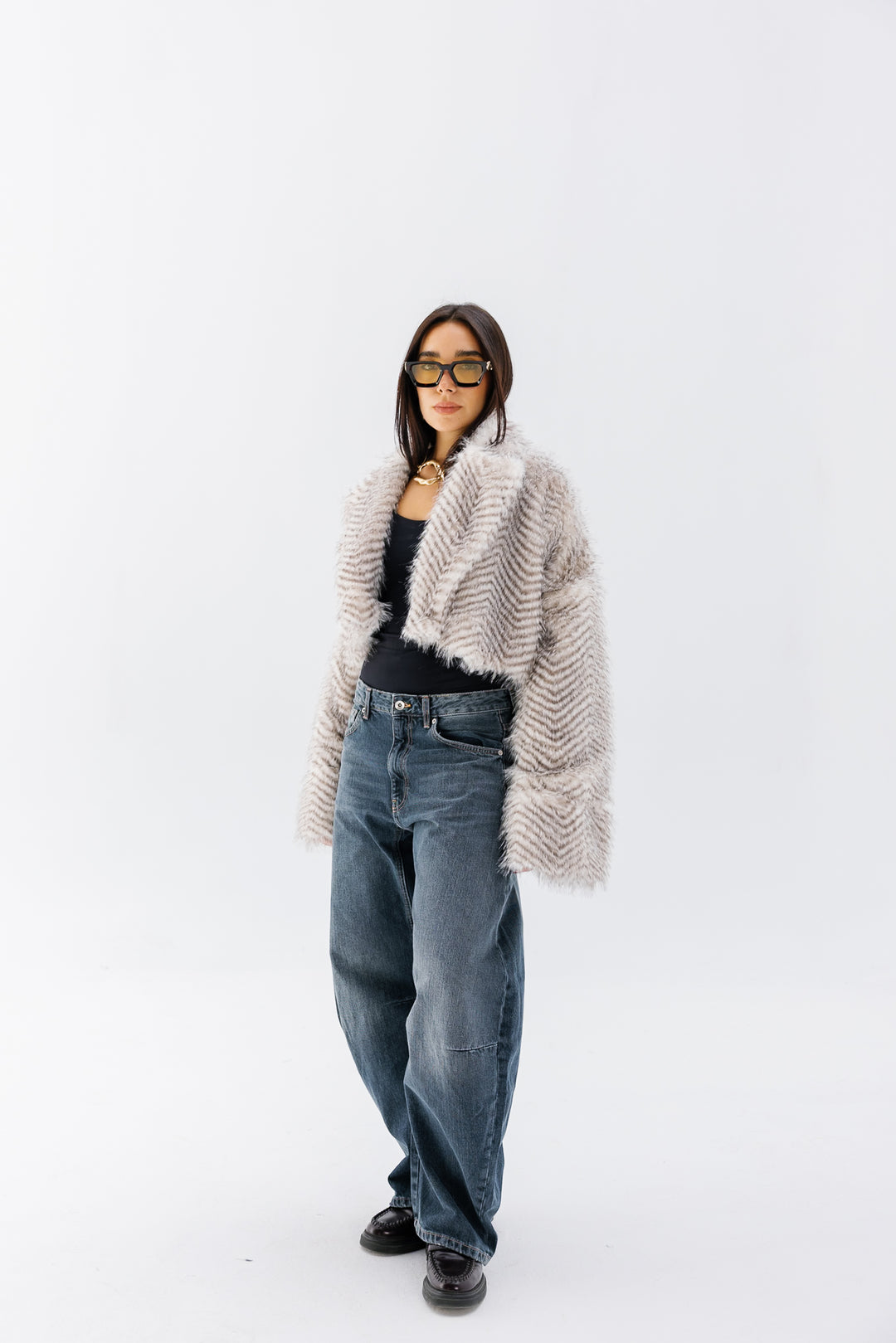Plush Fur Jacket - Creme (Premium Edition)