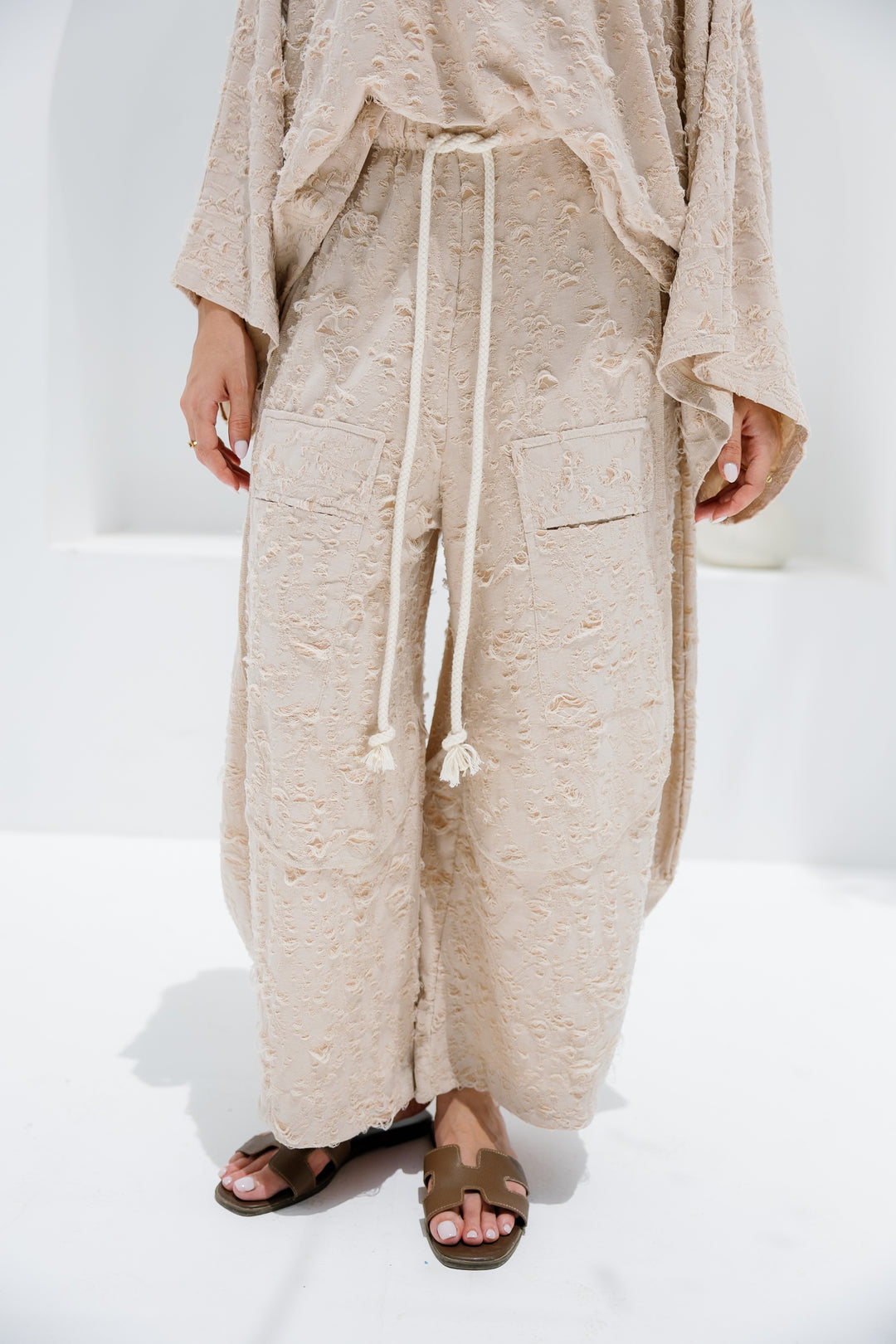 Jacquard Top - Beige