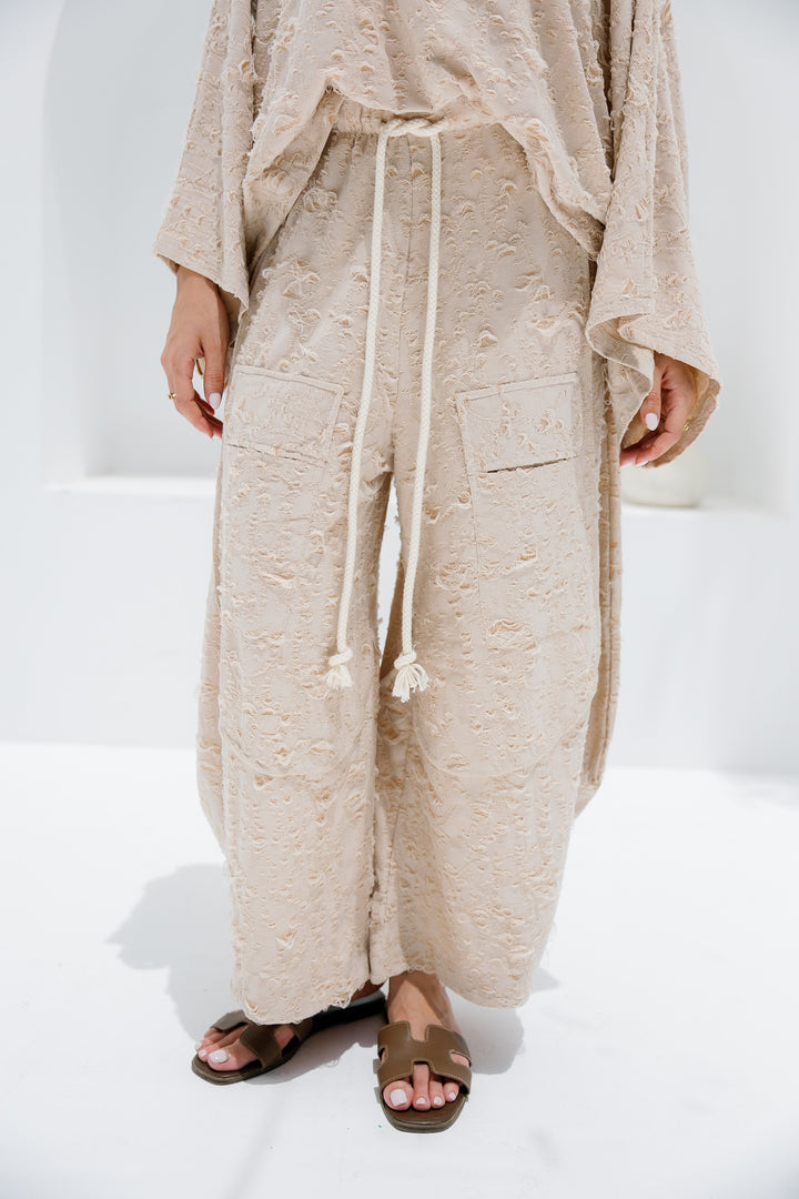 Jacquard Top - Beige