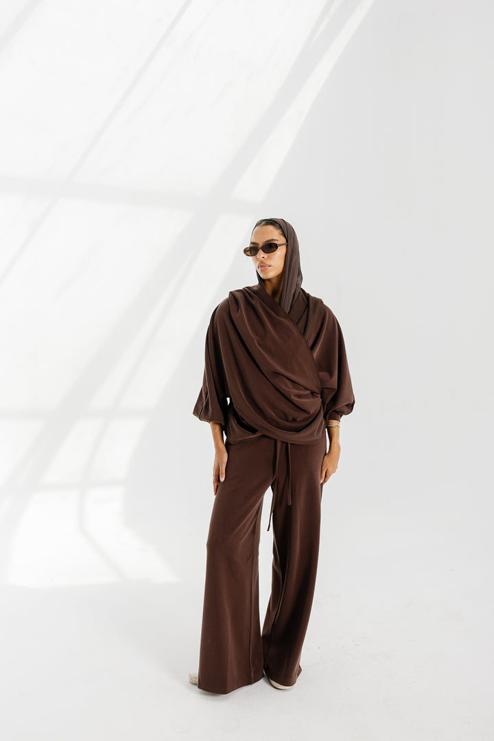 Ripple Pants - Chocolate Brown