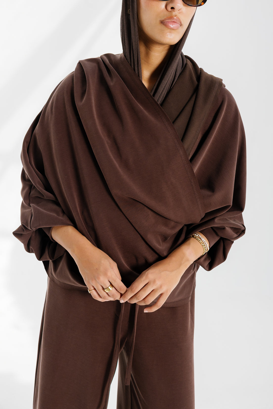 Ripple Top - Chocolate Brown